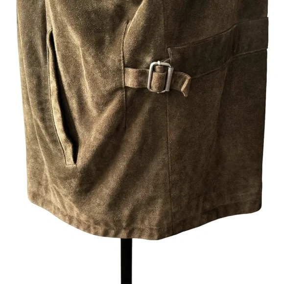 Polo Ralph Lauren Vintage Suede Cotton Lined Leather JacketXL